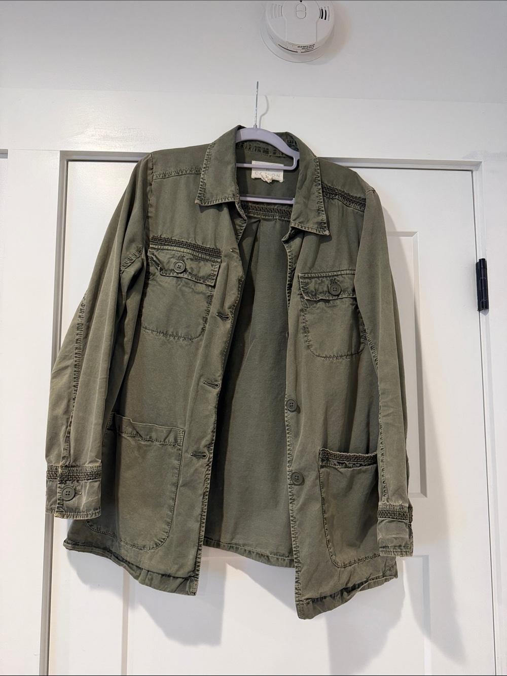 Caslon Olive Green Military Field Jacket